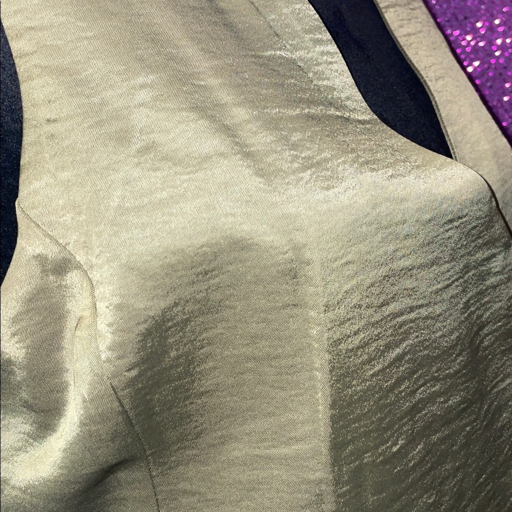 Scotch & Soda Martini Olive Satin Vest – Women’s Size M, Tailored Chic Style - Picture 6 of 11